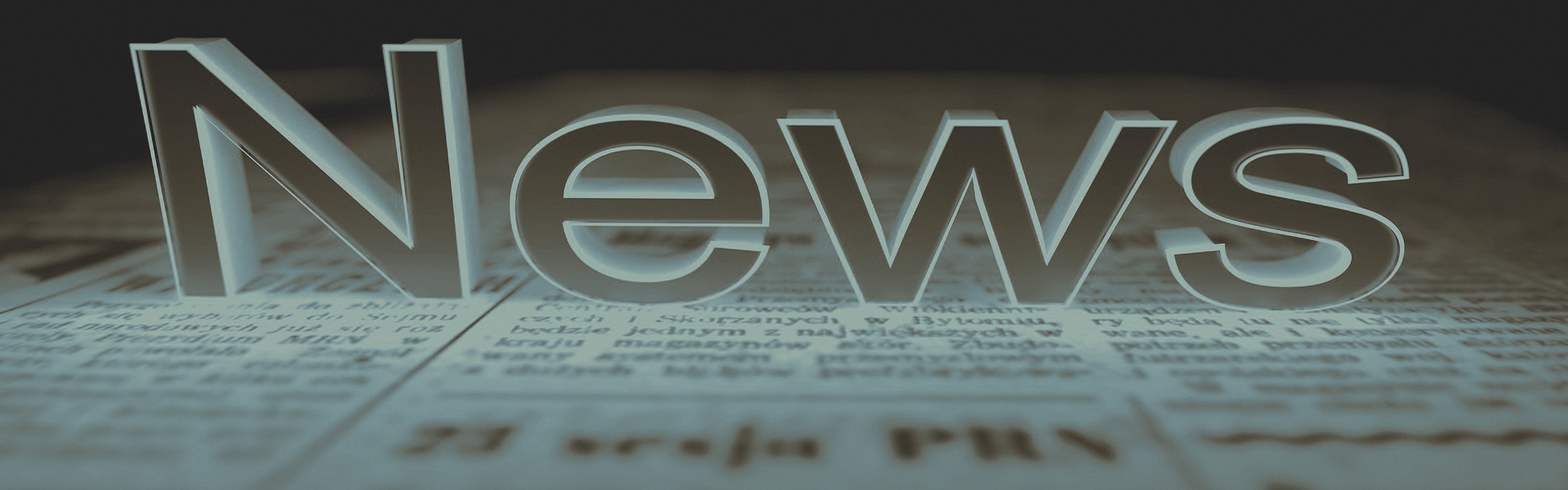 Aktuelles News als Schriftzug