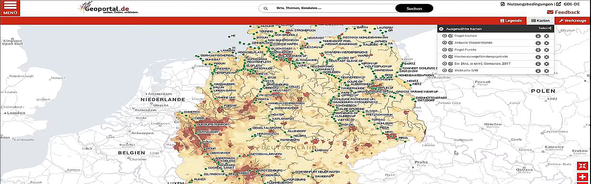 Geoportal.de Screenshot Geoportal.de