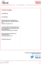 Inhaltsangabe des Newsletter Oktober 2021