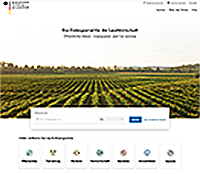 Screenshot Datenportal Landwirtschaft