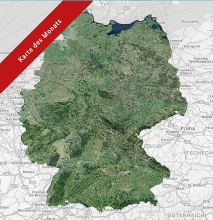 Die GDI-DE stellt auch 2021 interessante Daten zu abwechslungsreichen und vielseitigen Themen und Anwendungsbeispielen bereit. Unsere aktuelle „Karte des Monats“ für Februar 2021 das „Deutschlandmosaik aus Sentinel-2 Daten“ finden sie auf der Startseite des Geoportal.de.  2014 startete der erste Satellit des europäischen Erdbeobachtungsprogramms Copernicus. Inzwischen liefert eine ganze Flotte von Sentinel-Satelliten Informationen für den Umweltschutz, zur Klimaüberwachung, zur Einschätzung von Naturkatastr